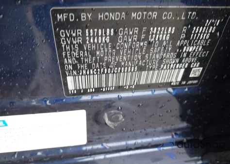 2018 Acura Rlx Sport Hybrid Advance Package z USA, uszkodzony, nr VIN JH4KC2F90JC000595